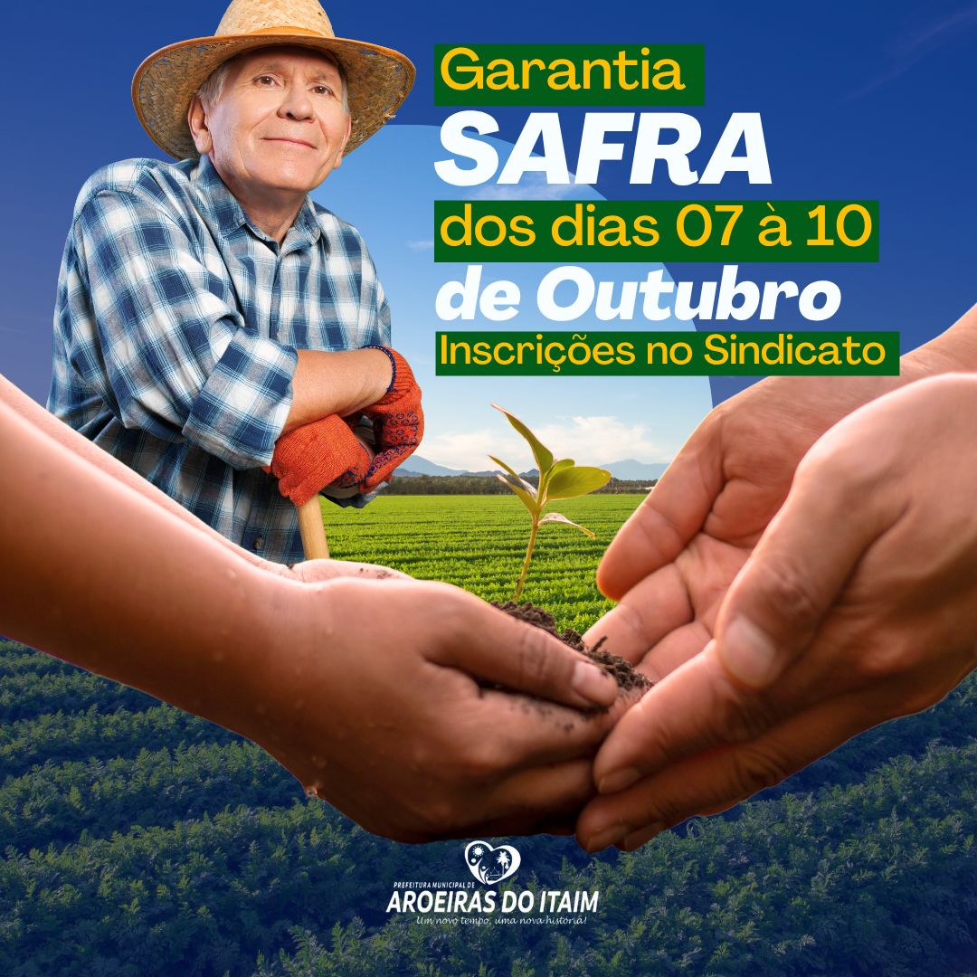 Prefeitura de Aroeiras do Itaim inicia inscrições para o Programa Garantia-Safra 2025/2026 🌾